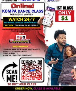 $1 1ST CLASS, ONLINE KOMPA DANCE CLASS
